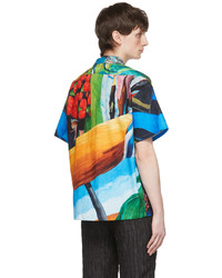 mehrfarbiges bedrucktes Kurzarmhemd von Andersson Bell