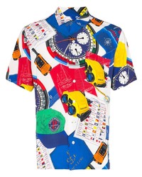 mehrfarbiges bedrucktes Kurzarmhemd von Polo Ralph Lauren