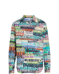 mehrfarbiges bedrucktes Langarmhemd von Burberry