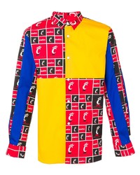 mehrfarbiges bedrucktes Langarmhemd von Comme Des Garcons SHIRT