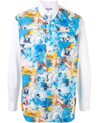 mehrfarbiges bedrucktes Langarmhemd von Comme Des Garcons SHIRT