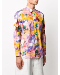 mehrfarbiges bedrucktes Langarmhemd von Comme Des Garcons SHIRT