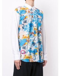 mehrfarbiges bedrucktes Langarmhemd von Comme Des Garcons SHIRT