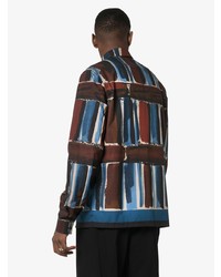 mehrfarbiges bedrucktes Langarmhemd von Prada