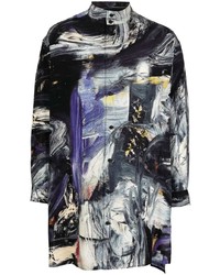 mehrfarbiges bedrucktes Langarmhemd von Yohji Yamamoto