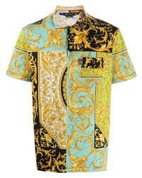 mehrfarbiges bedrucktes Polohemd von Versace