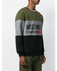 mehrfarbiges bedrucktes Sweatshirt von Moschino