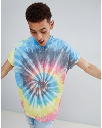 mehrfarbiges bedrucktes T-Shirt mit einem Rundhalsausschnitt von ASOS DESIGN