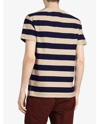 mehrfarbiges bedrucktes T-Shirt mit einem Rundhalsausschnitt von Burberry