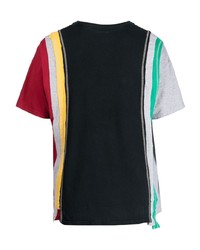 mehrfarbiges bedrucktes T-Shirt mit einem Rundhalsausschnitt von Needles