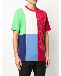 mehrfarbiges bedrucktes T-Shirt mit einem Rundhalsausschnitt von Palace