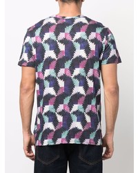 mehrfarbiges bedrucktes T-Shirt mit einem Rundhalsausschnitt von Isabel Marant