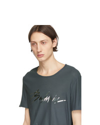 mehrfarbiges bedrucktes T-Shirt mit einem Rundhalsausschnitt von Balmain