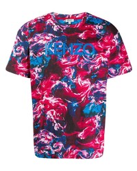 mehrfarbiges bedrucktes T-Shirt mit einem Rundhalsausschnitt von Kenzo