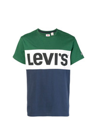 mehrfarbiges bedrucktes T-Shirt mit einem Rundhalsausschnitt von Levi's