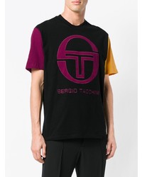 mehrfarbiges bedrucktes T-Shirt mit einem Rundhalsausschnitt von Sergio Tacchini