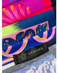 mehrfarbiges bedrucktes T-Shirt mit einem Rundhalsausschnitt von Versace