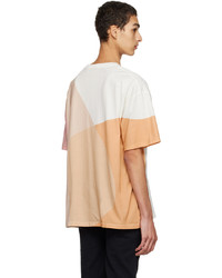 mehrfarbiges bedrucktes T-Shirt mit einem Rundhalsausschnitt von MAISON KITSUNÉ