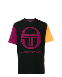 mehrfarbiges bedrucktes T-Shirt mit einem Rundhalsausschnitt von Sergio Tacchini