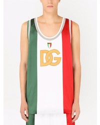 mehrfarbiges bedrucktes Trägershirt von Dolce & Gabbana