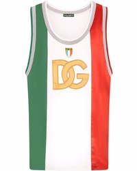 mehrfarbiges bedrucktes Trägershirt von Dolce & Gabbana