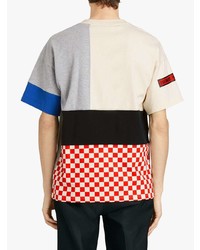 mehrfarbiges besticktes T-Shirt mit einem Rundhalsausschnitt von Burberry
