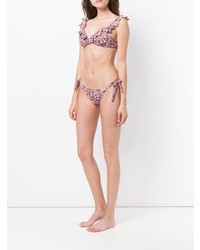 mehrfarbiges Bikinioberteil mit Leopardenmuster von Emmanuela Swimwear
