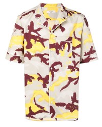 mehrfarbiges Camouflage Kurzarmhemd von Valentino