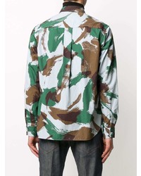mehrfarbiges Camouflage Langarmhemd von Kenzo