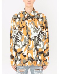 mehrfarbiges Camouflage Langarmhemd von Dolce & Gabbana