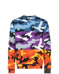 mehrfarbiges Camouflage Sweatshirt