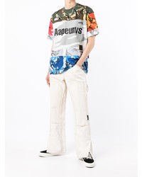 mehrfarbiges Camouflage T-Shirt mit einem Rundhalsausschnitt von AAPE BY A BATHING APE