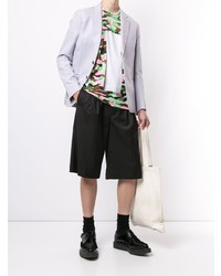 mehrfarbiges Camouflage T-Shirt mit einem Rundhalsausschnitt von Comme Des Garcons Homme Plus