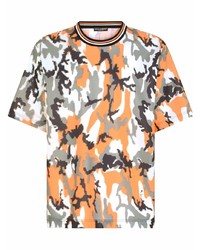mehrfarbiges Camouflage T-Shirt mit einem Rundhalsausschnitt von Dolce & Gabbana