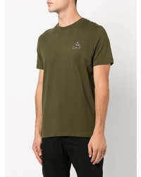 mehrfarbiges Camouflage T-Shirt mit einem Rundhalsausschnitt von Moose Knuckles