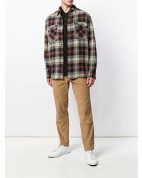 mehrfarbiges Flanell Langarmhemd mit Schottenmuster von rag & bone