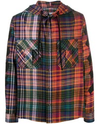 mehrfarbiges Flanell Langarmhemd mit Schottenmuster von Off-White