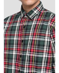mehrfarbiges Flanell Langarmhemd mit Schottenmuster von Replay