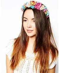 mehrfarbiges Haarband mit Blumenmuster von Johnny Loves Rosie