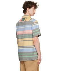 mehrfarbiges horizontal gestreiftes Kurzarmhemd von Ps By Paul Smith