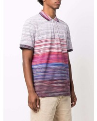 mehrfarbiges horizontal gestreiftes Polohemd von Missoni