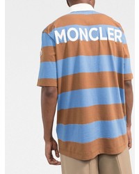 mehrfarbiges horizontal gestreiftes Polohemd von Moncler