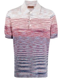 mehrfarbiges horizontal gestreiftes Polohemd von Missoni