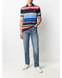 mehrfarbiges horizontal gestreiftes Polohemd von Polo Ralph Lauren