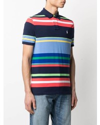 mehrfarbiges horizontal gestreiftes Polohemd von Polo Ralph Lauren