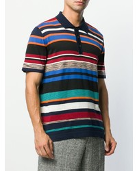 mehrfarbiges horizontal gestreiftes Polohemd von Missoni