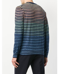 mehrfarbiges horizontal gestreiftes Sweatshirt von Ps By Paul Smith