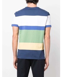 mehrfarbiges horizontal gestreiftes T-Shirt mit einem Rundhalsausschnitt von Polo Ralph Lauren