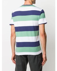 mehrfarbiges horizontal gestreiftes T-Shirt mit einem Rundhalsausschnitt von Polo Ralph Lauren