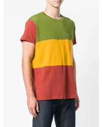 mehrfarbiges horizontal gestreiftes T-Shirt mit einem Rundhalsausschnitt von Levi's Vintage Clothing